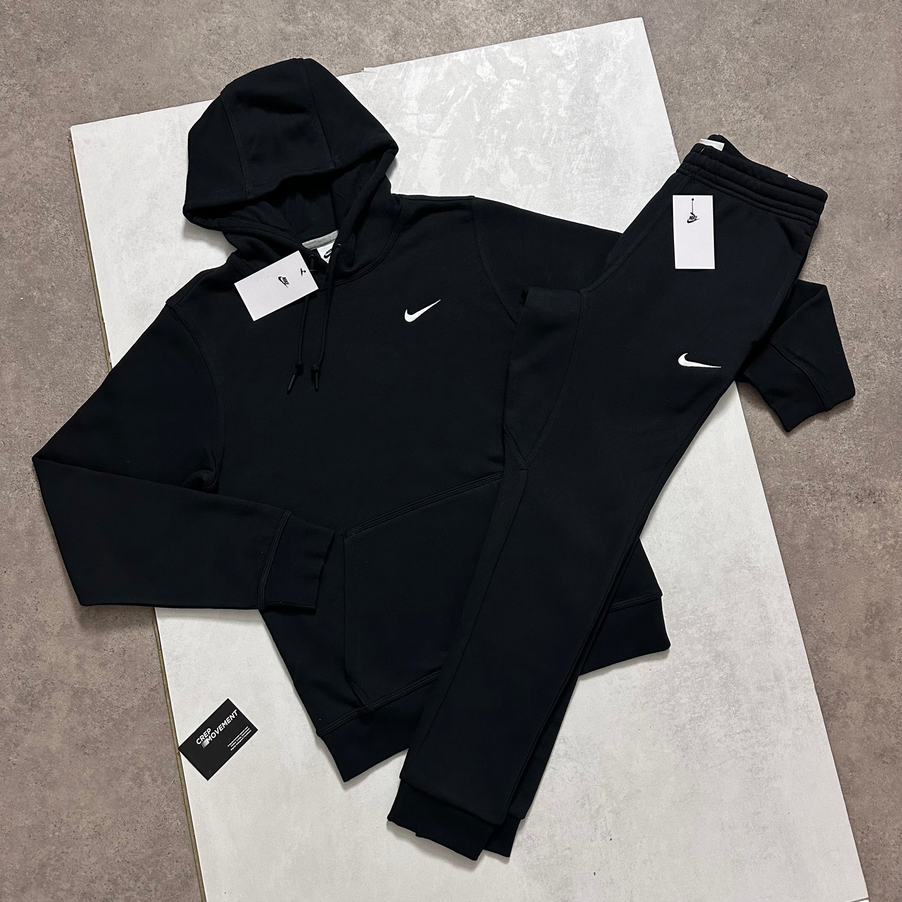 NIKE CLASSIC CLUB TRACKSUIT - BLACK