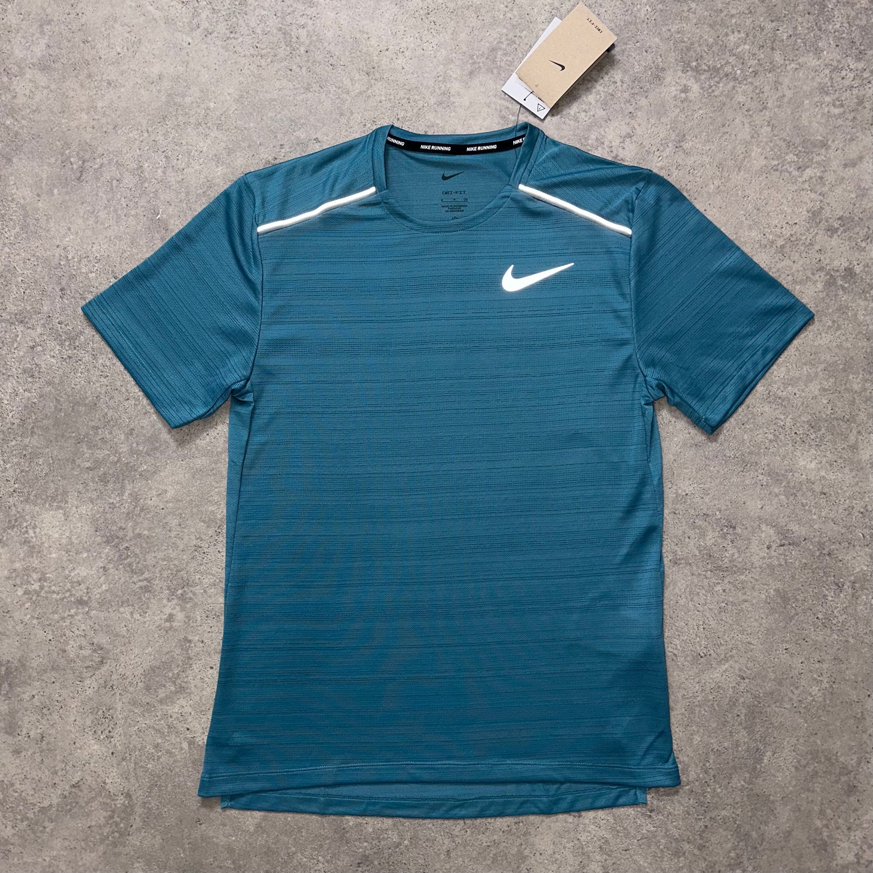 NIKE MILER 1.0 T SHIRT - TEAL