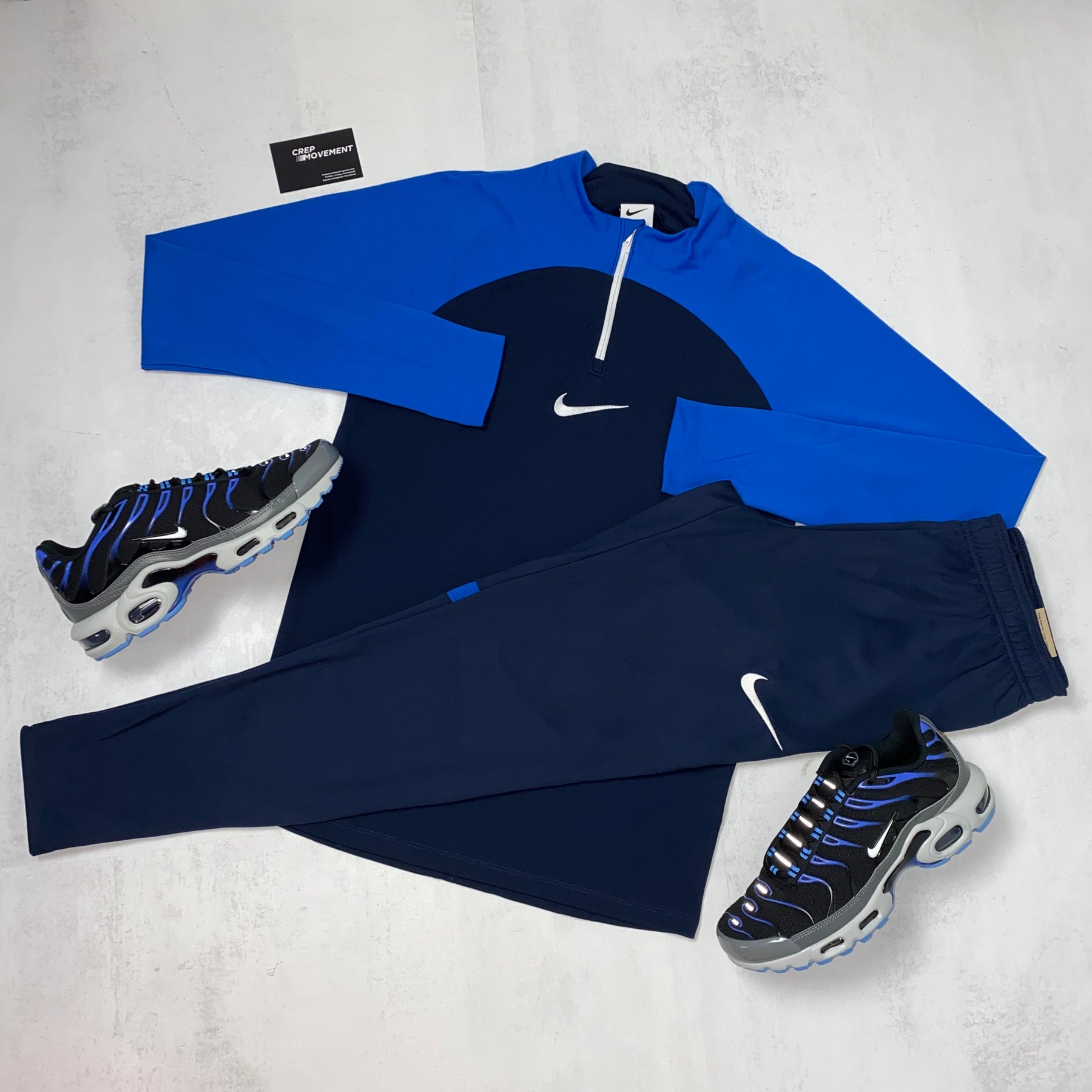 NIKE DRILL 22 HALF ZIP SET - OBSIDIAN BLUE