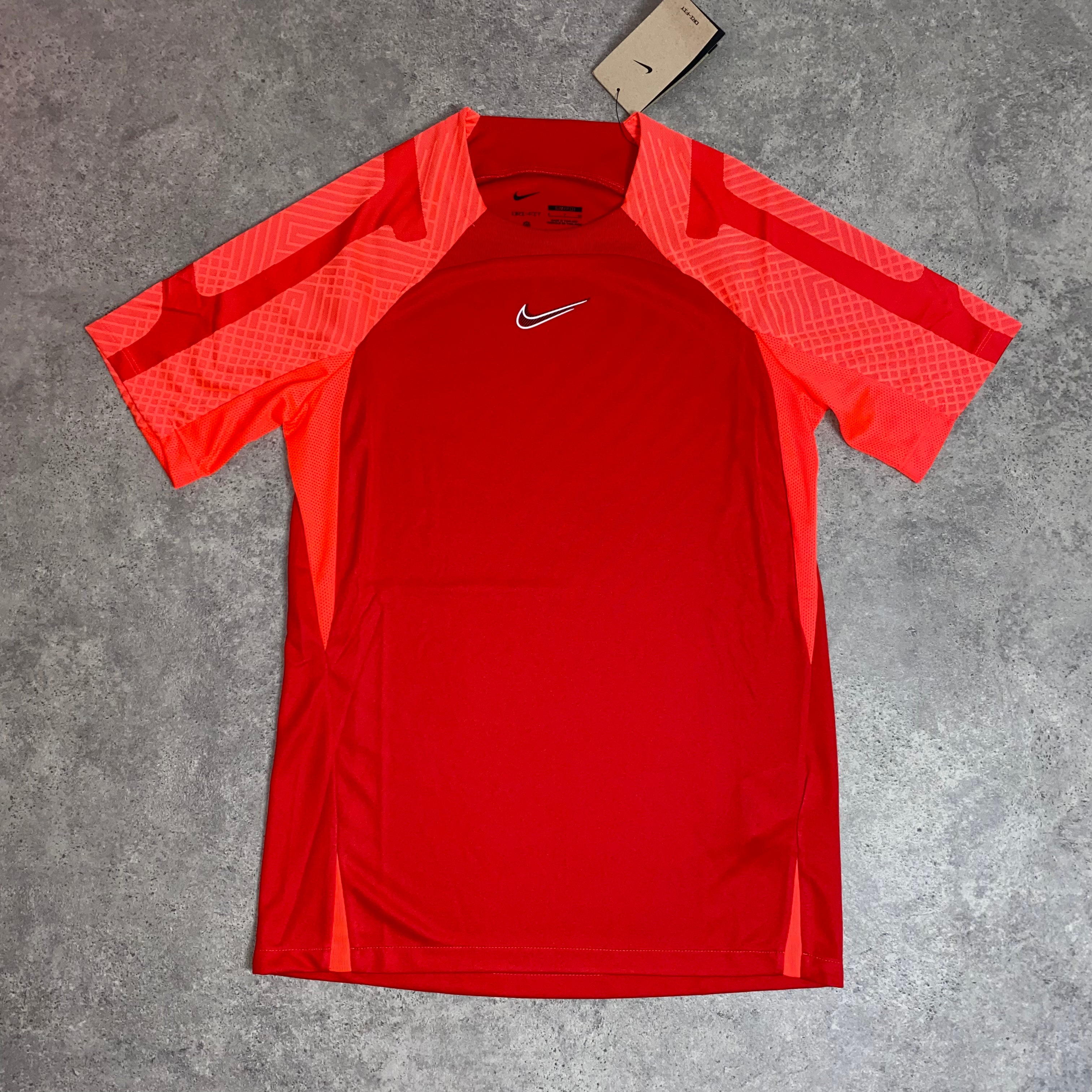 NIKE STRIKE 22 T SHIRT CRIMSON RED