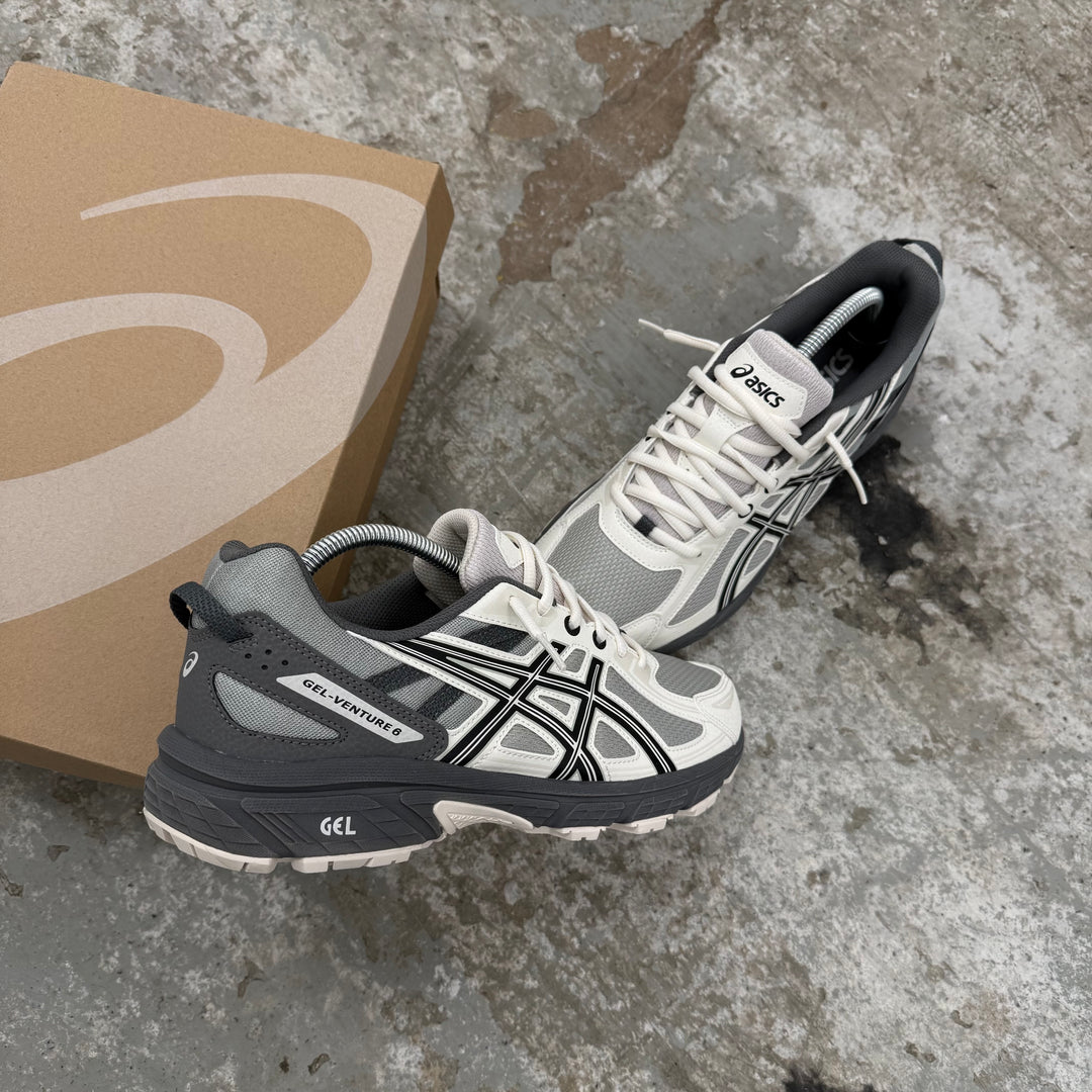 ASICS GEL VENTURE 6 TRAINER - OLIVE GREY/ CREAM