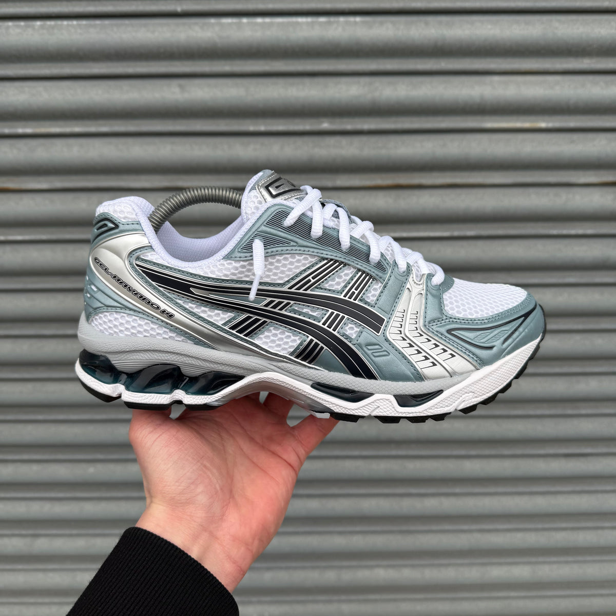 ASICS GEL-KAYANO 14 TRAINER - WHITE / FJORD GREY