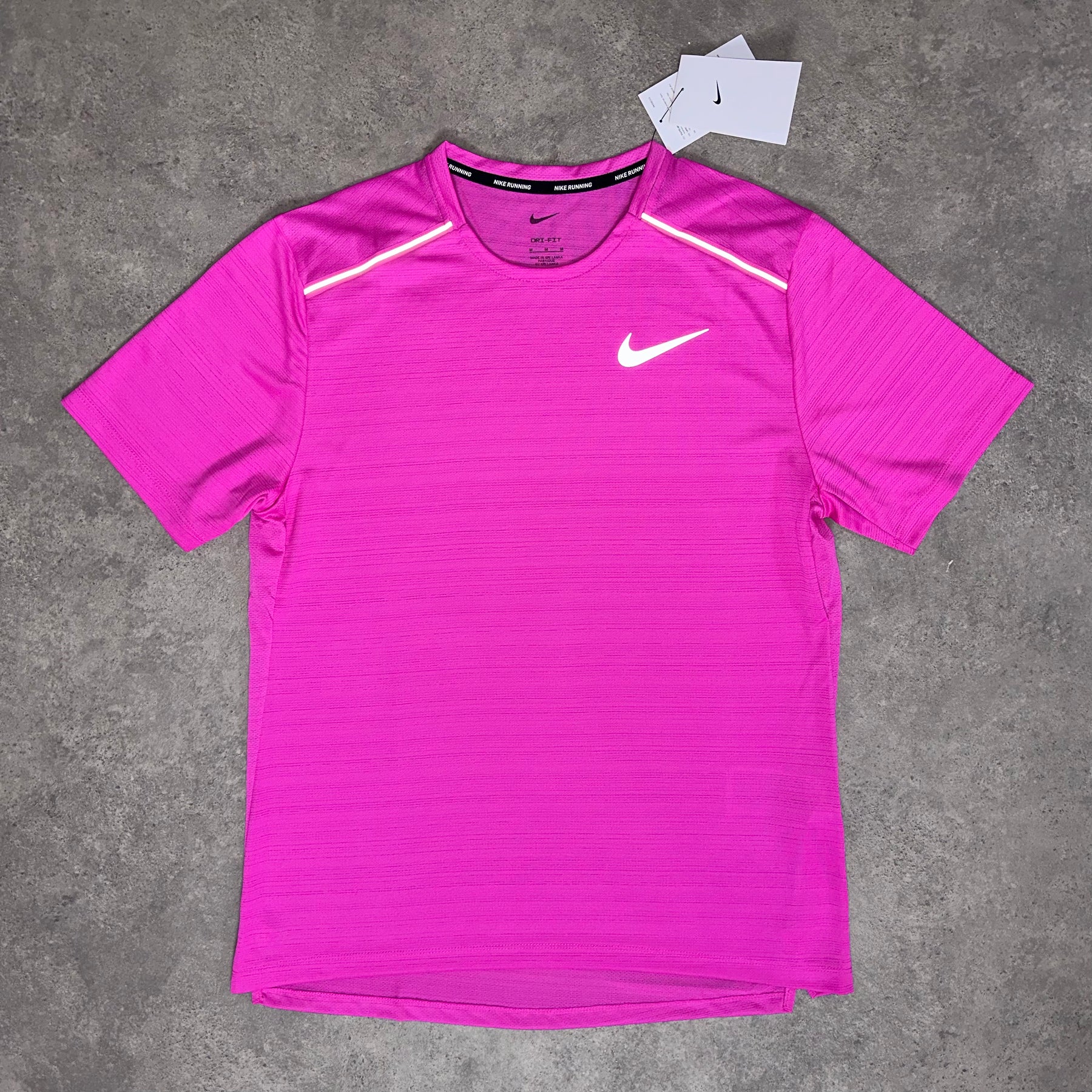 NIKE MILER 1.0 T SHIRT - HYPER PINK