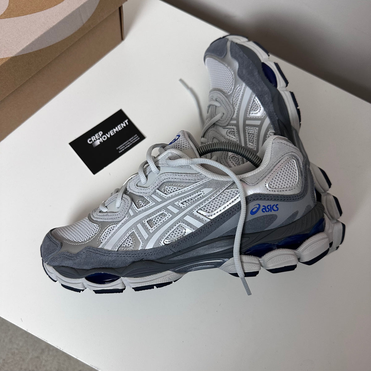 ASICS GEL NYC TRAINER - GLACIER GREY / BLUE
