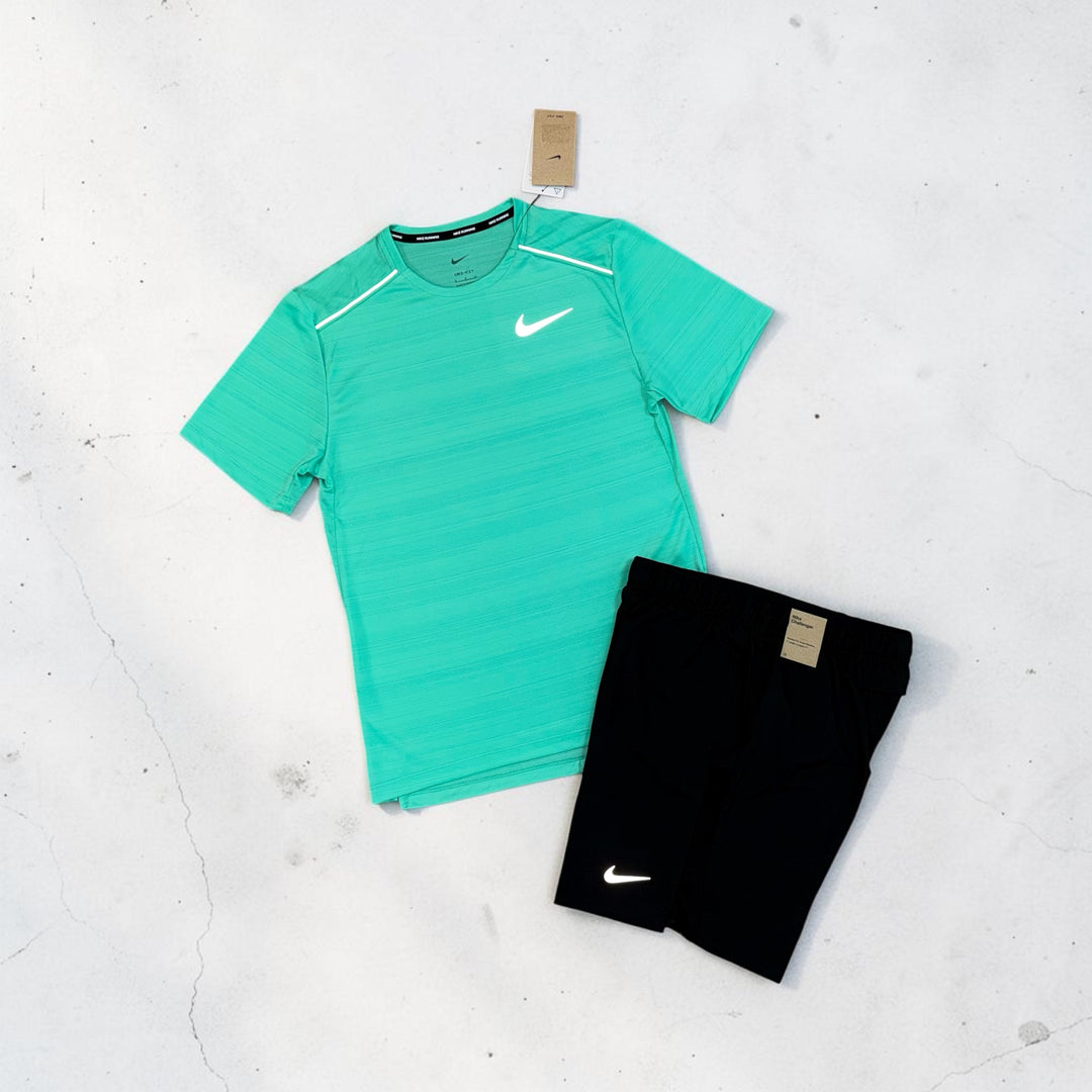 NIKE MILER AND 7” CHALLENGER SHORTS SET - FRESH MINT / BLACK