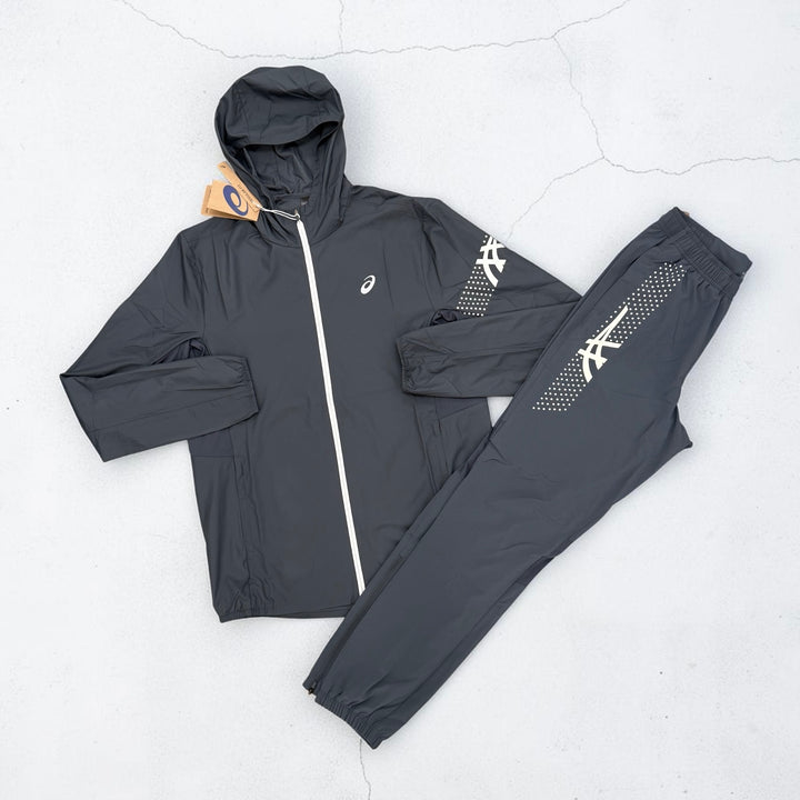 ASICS ICON WINDRUNNER AND ICON PANTS SET - GREY