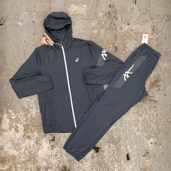 ASICS ICON WINDRUNNER AND ICON PANTS SET - GREY