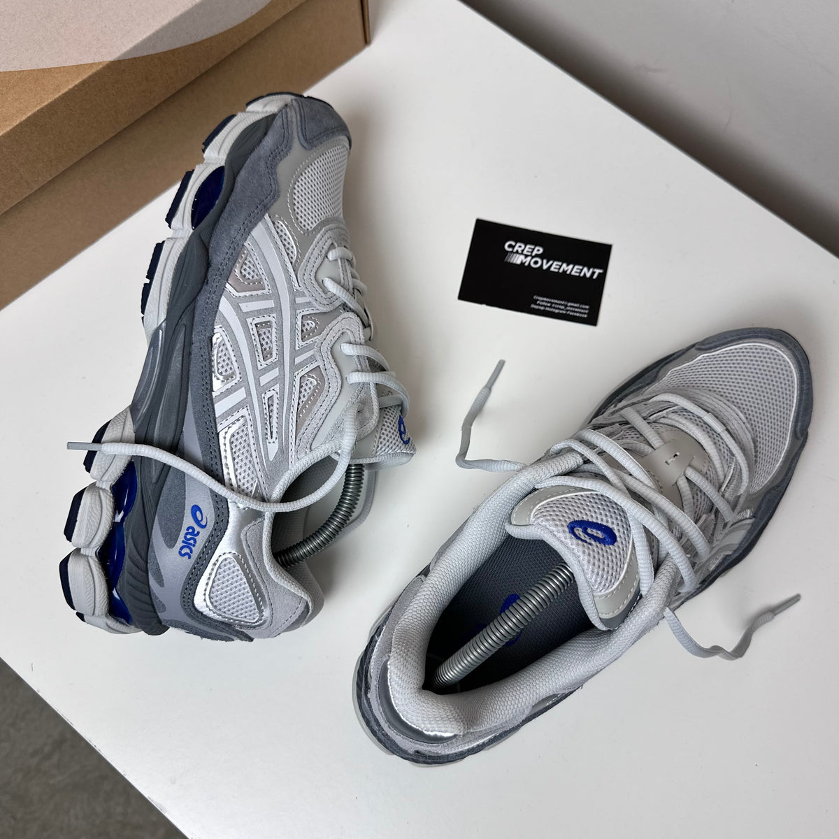 ASICS GEL NYC TRAINER - GLACIER GREY / BLUE