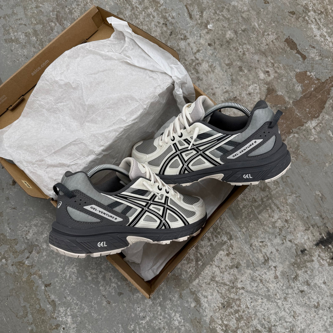 ASICS GEL VENTURE 6 TRAINER - OLIVE GREY/ CREAM