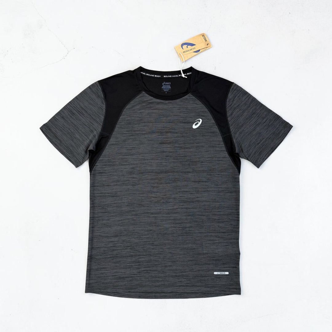 ASICS ROAD T-SHIRT - BLACK ANTHRACITE