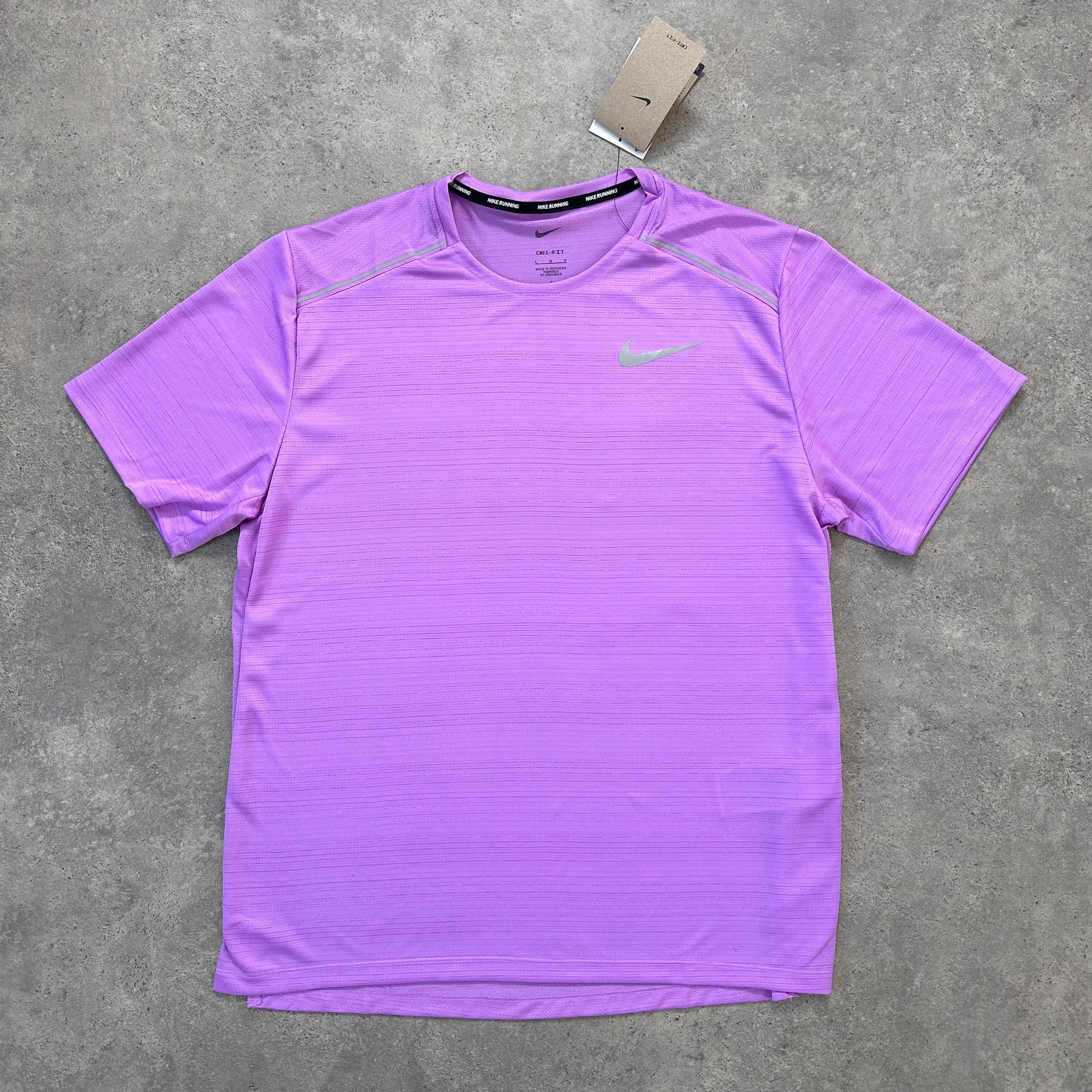 NIKE MILER 1.0 T SHIRT - RUSH FUSCHIA