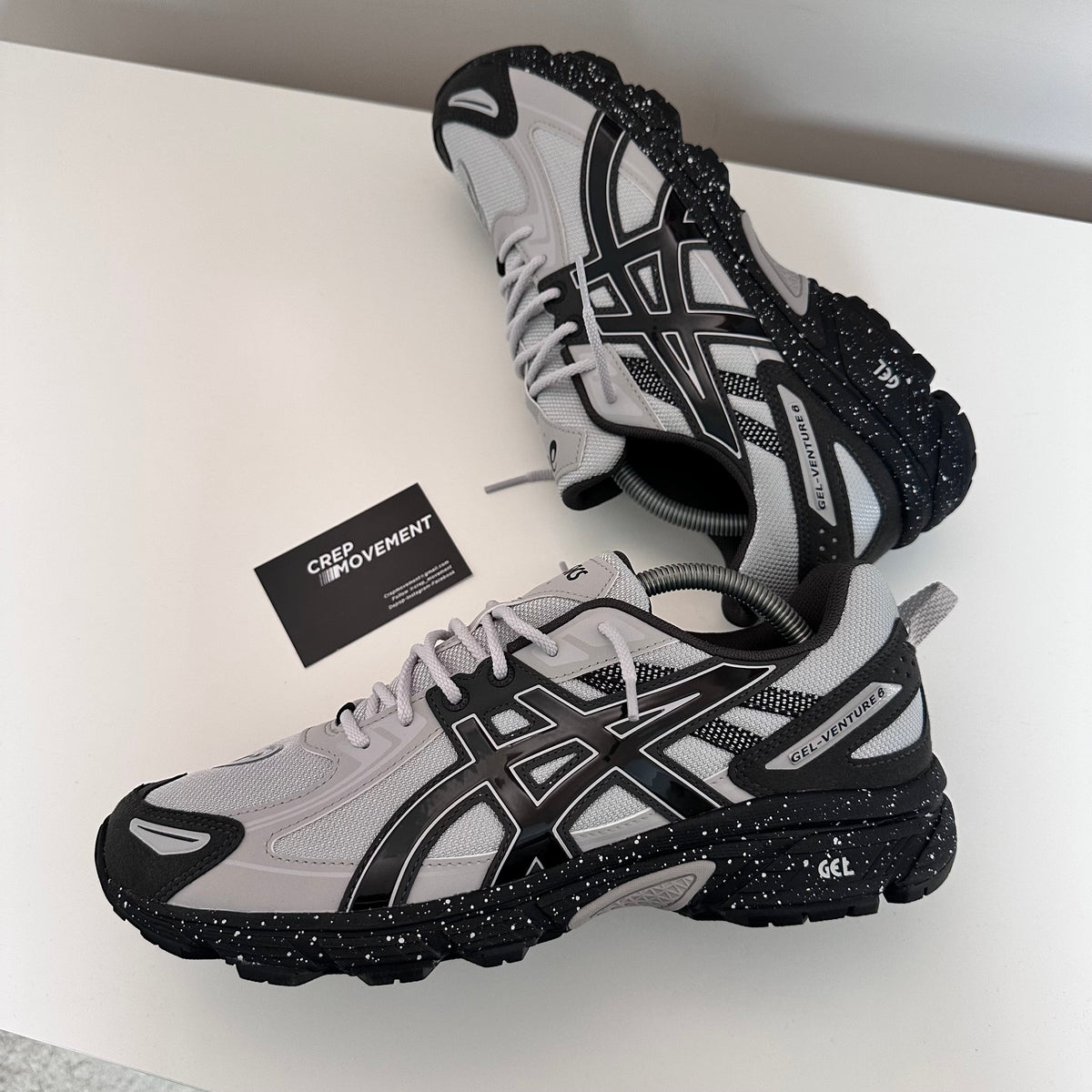 ASICS GEL VENTURE 6 TRAINER - GREY / BLACK