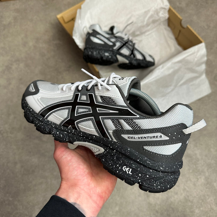 ASICS GEL VENTURE 6 TRAINER - GLACIER GREY / BLACK