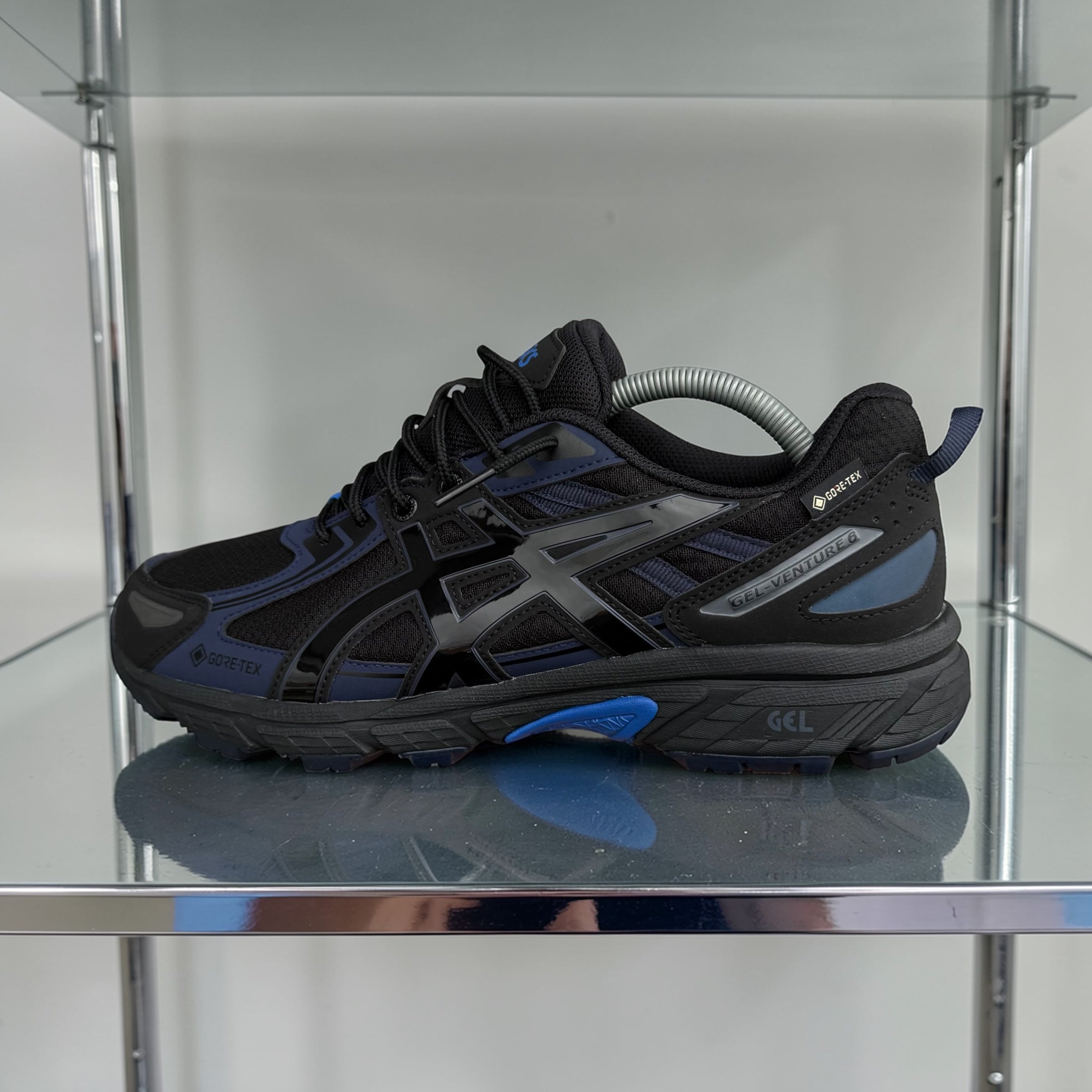 ASICS GEL VENTURE 6 TRAINER - BLACK / ROYAL BLUE