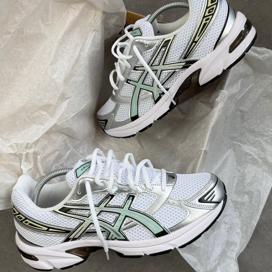 ASICS GEL 1130 TRAINER - WHITE VERDIGRIS