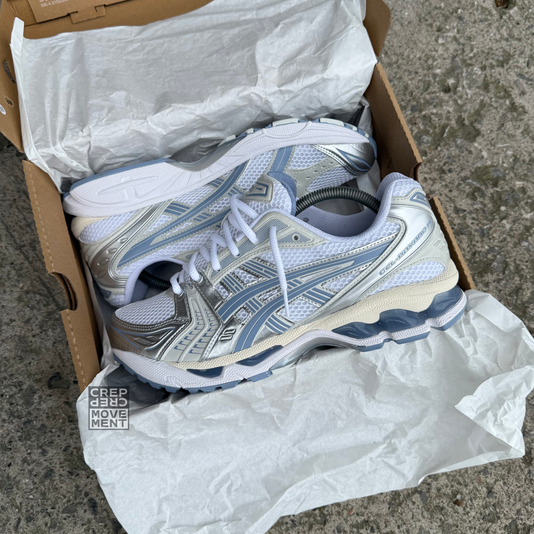 ASICS GEL-KAYANO 14 TRAINER - WHITE / LIGHT NAVY