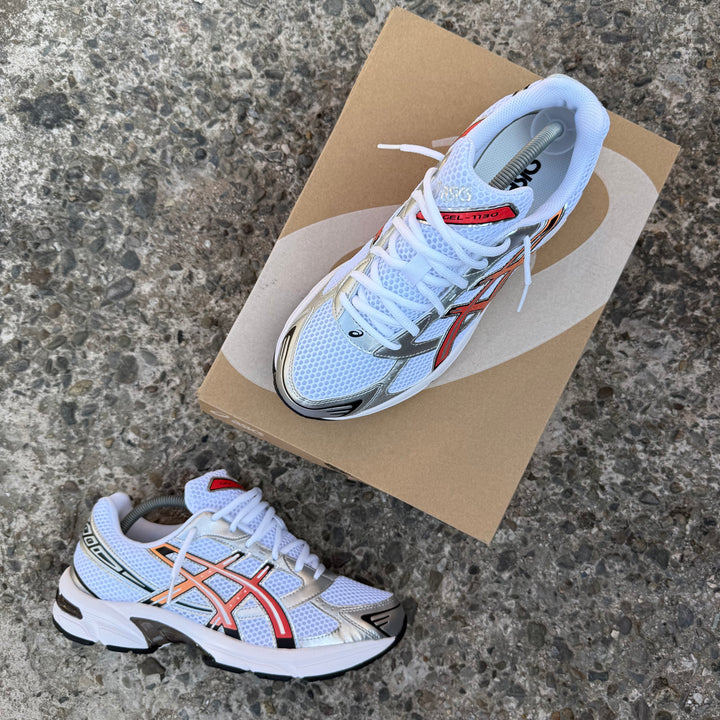 ASICS GEL 1130 TRAINER - WHITE / RED SNAPPER