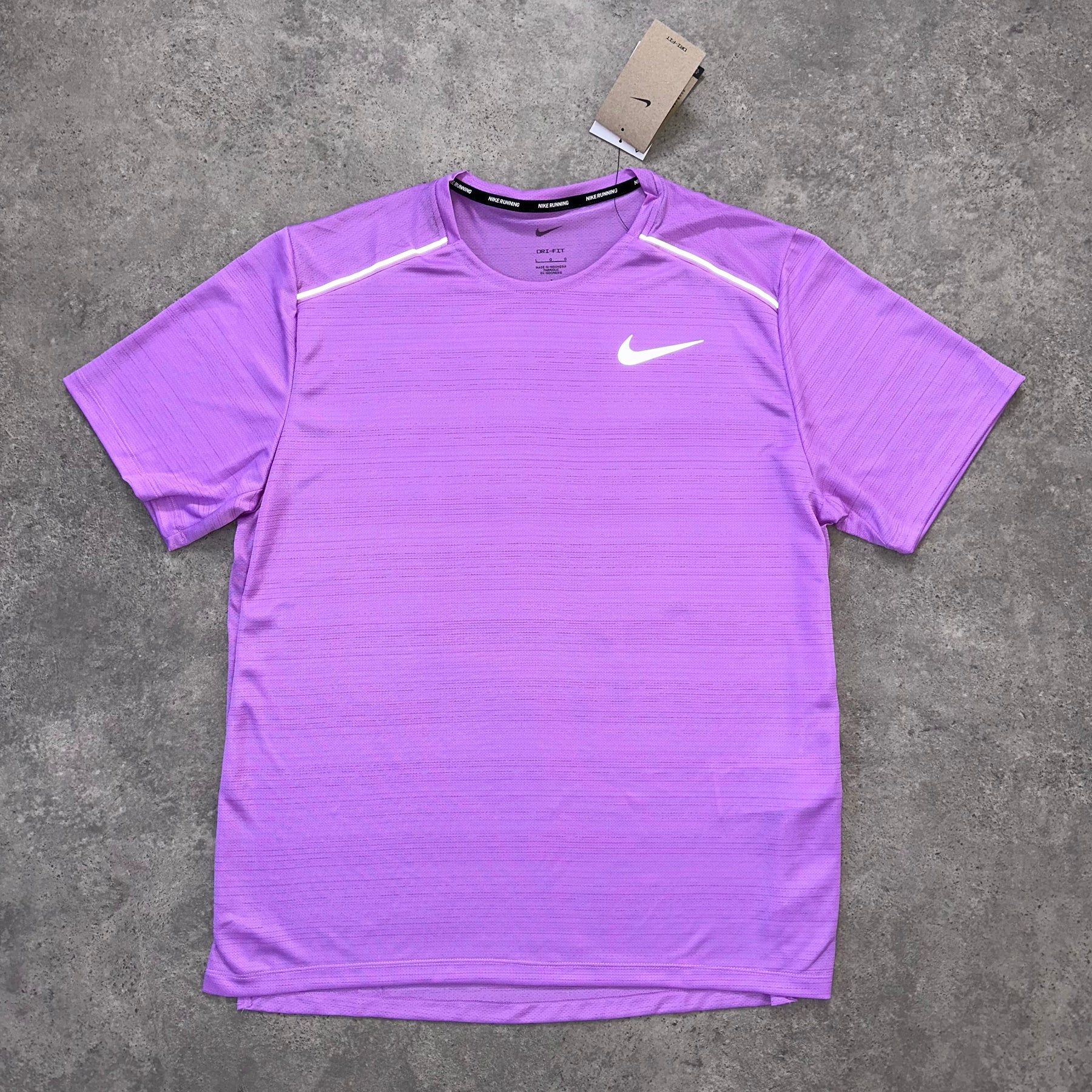 NIKE MILER 1.0 T SHIRT - RUSH FUSCHIA