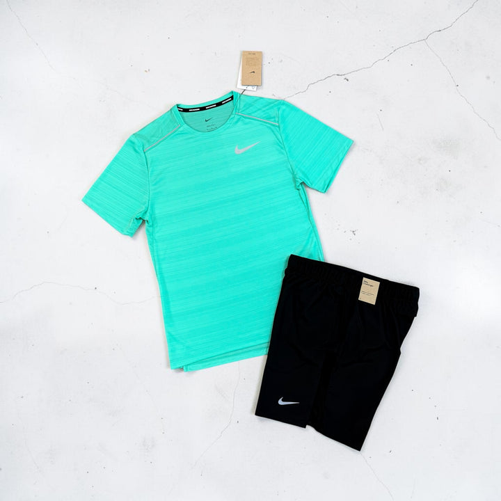 NIKE MILER AND 7” CHALLENGER SHORTS SET - FRESH MINT / BLACK