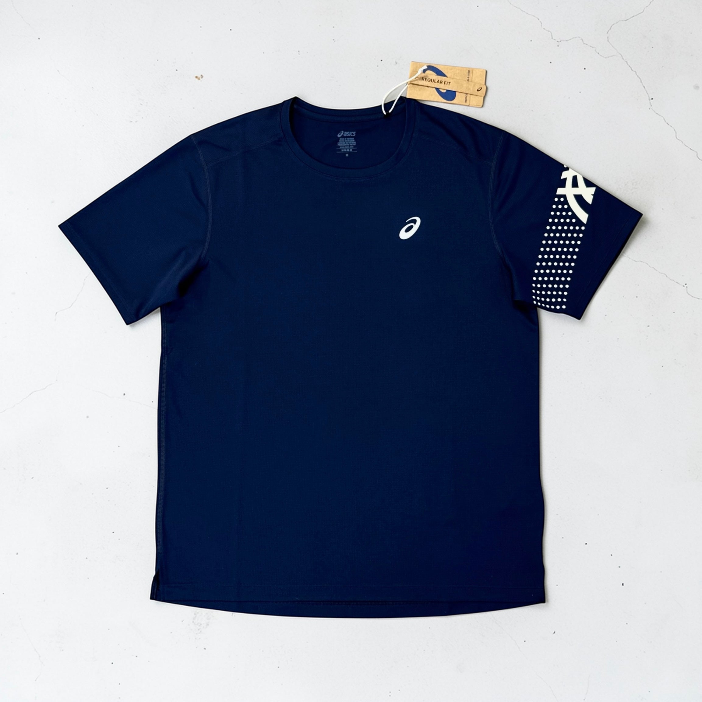 ASICS ICON T-SHIRT AND SHORTS SET - NAVY BLUE (Japan sizing)