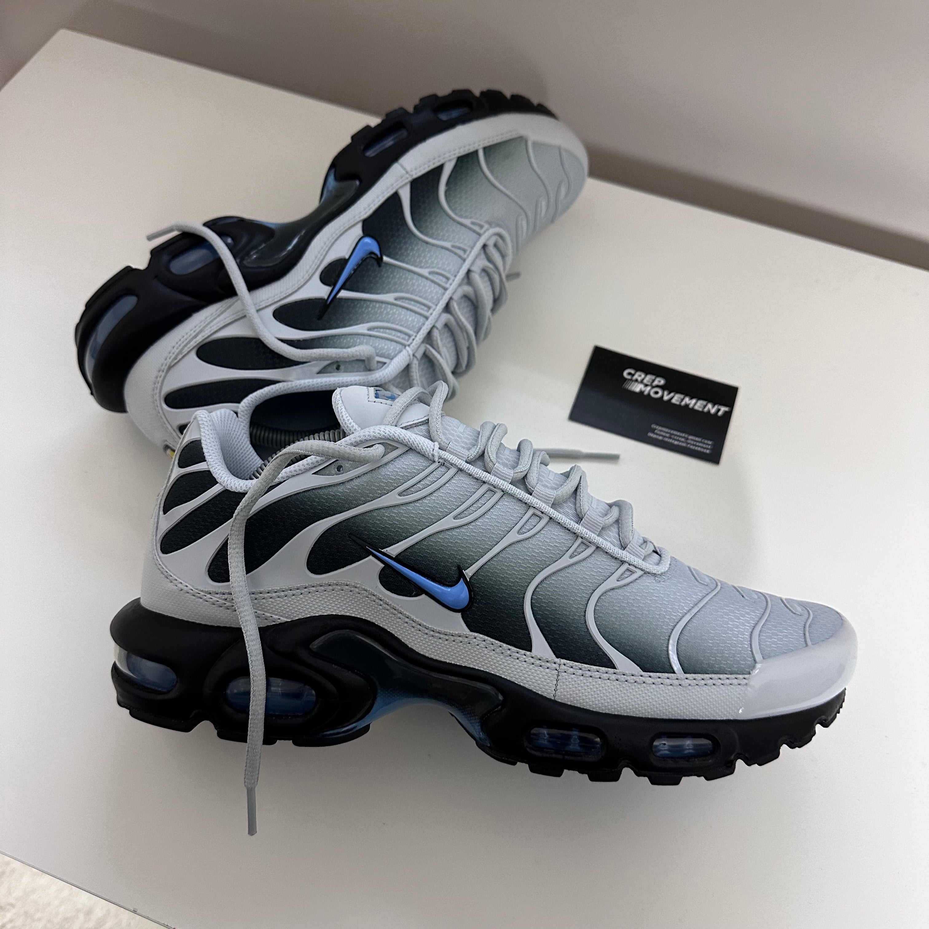 NIKE AIR MAX PLUS TN - WOLF GREY / UNI BLUE
