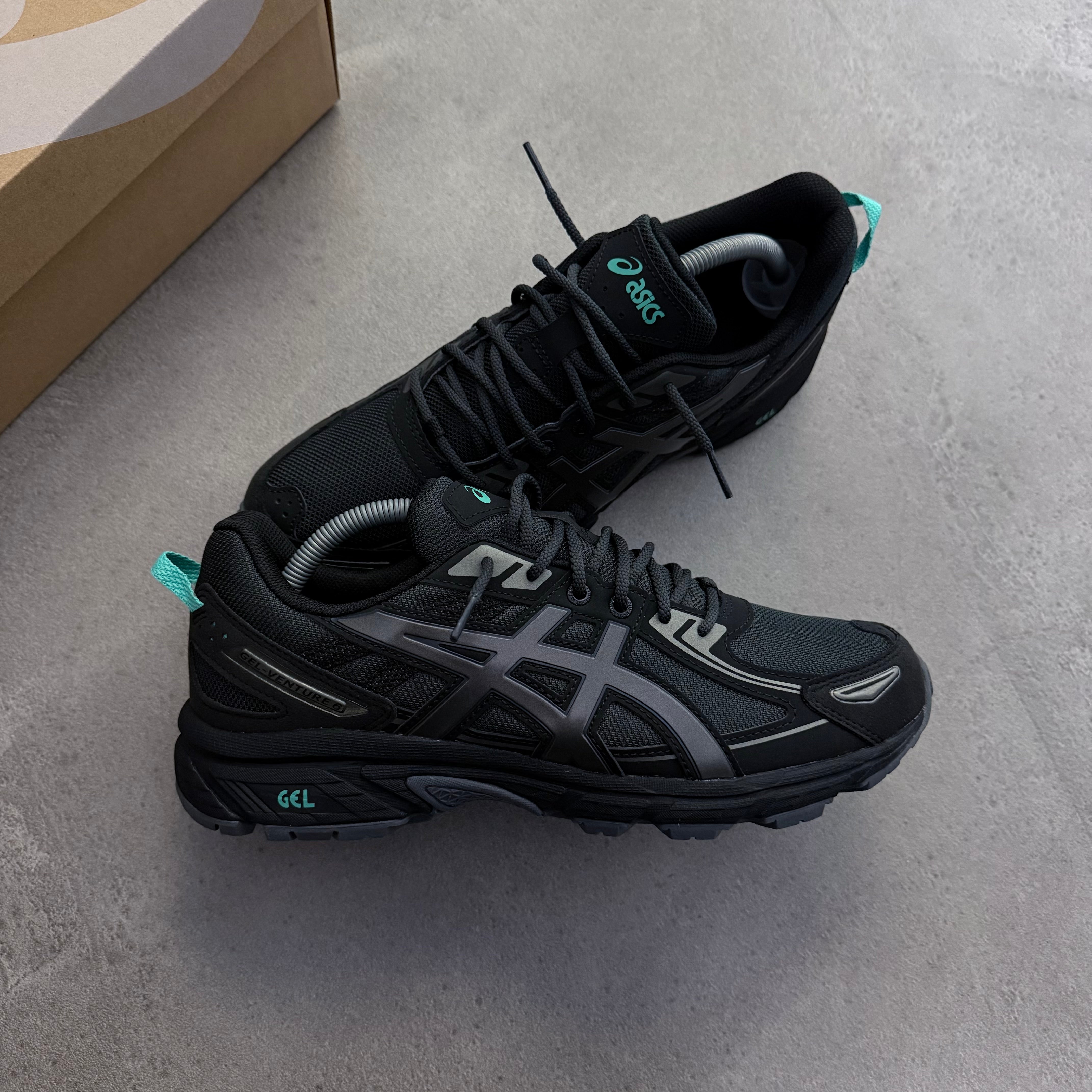 ASICS GEL VENTURE 6 TRAINER - DARK GRAPHITE / TEAL
