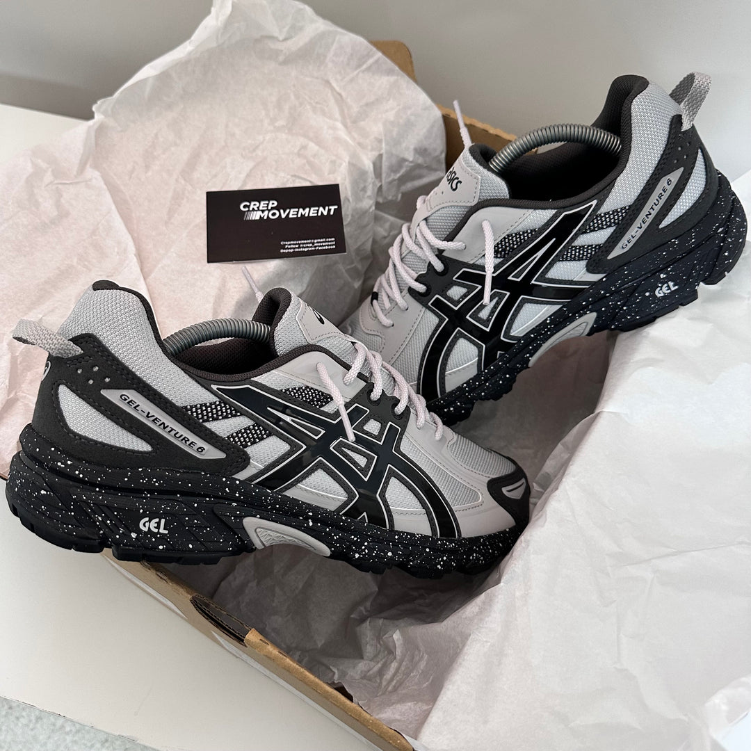 ASICS GEL VENTURE 6 TRAINER - GLACIER GREY / BLACK