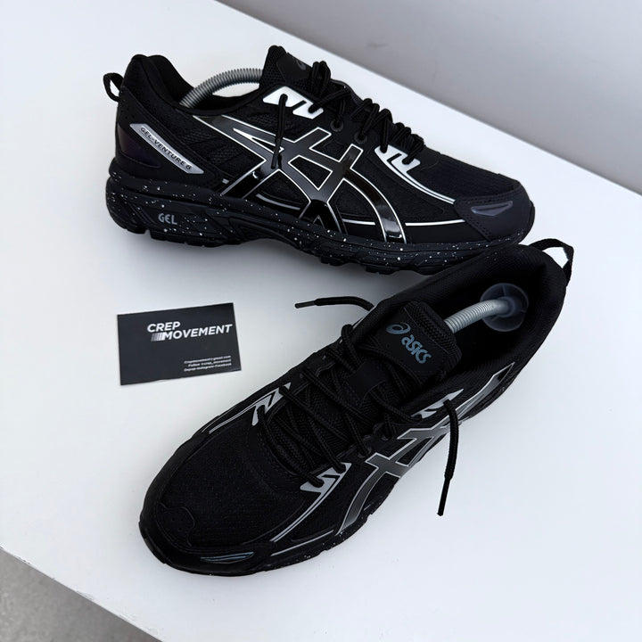 ASICS GEL VENTURE 6 TRAINER - BLACK NOIR / IRIDESCENT