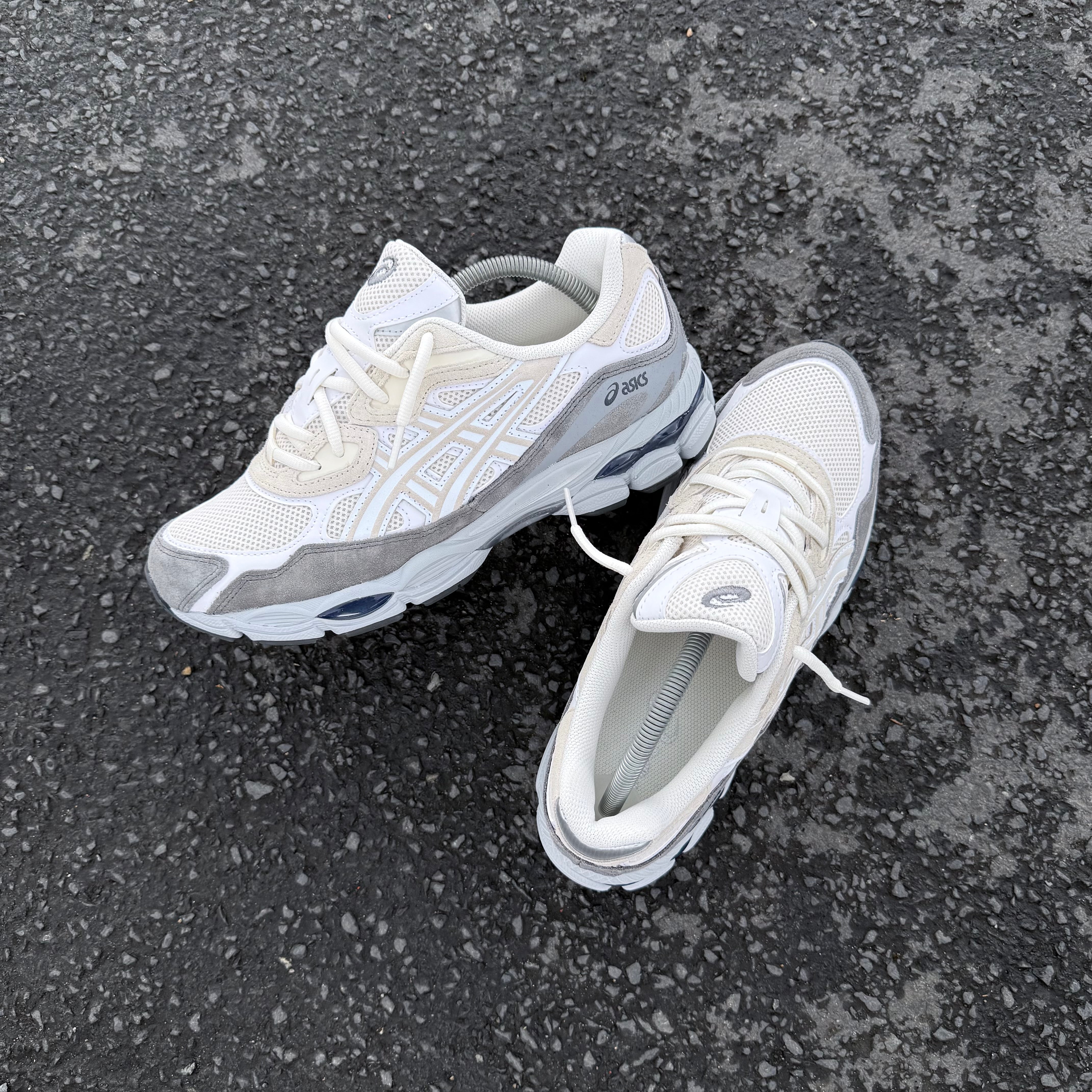 ASICS GEL NYC TRAINER - CREAM WHITE / GREY – CREP MOVEMENT LTD