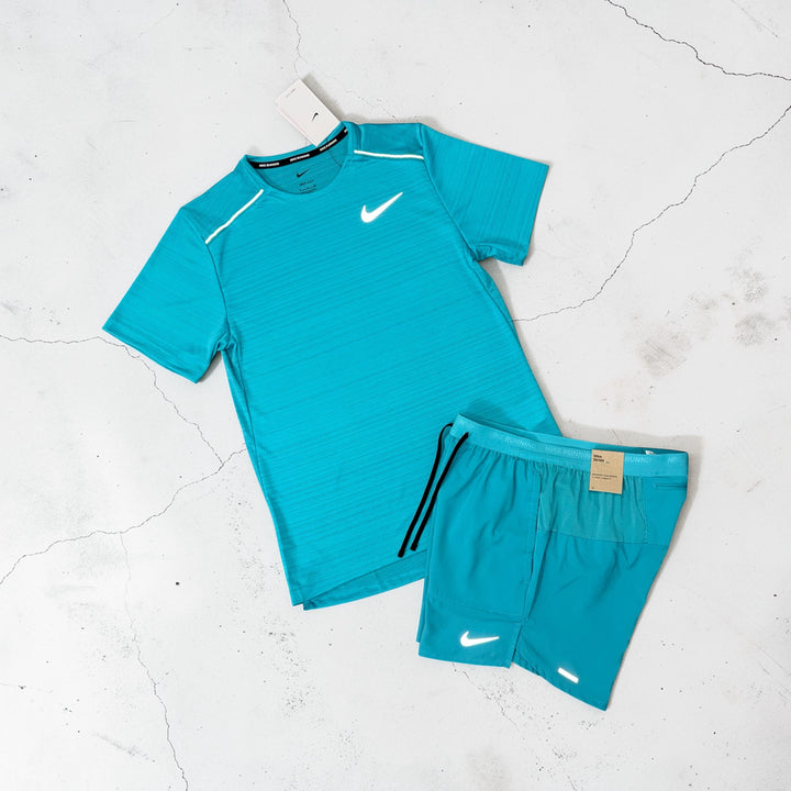 NIKE MILER AND 5” FLEX STRIDE SHORTS SET - DUSTY CACTUS