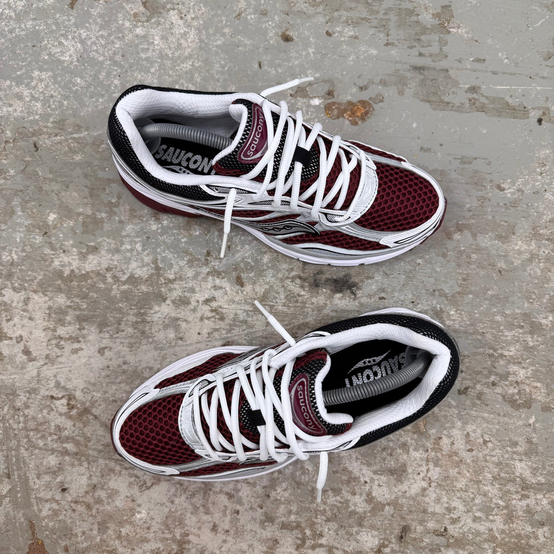 SAUCONY PROGRID OMNI 9 - MAROON WHITE GREY