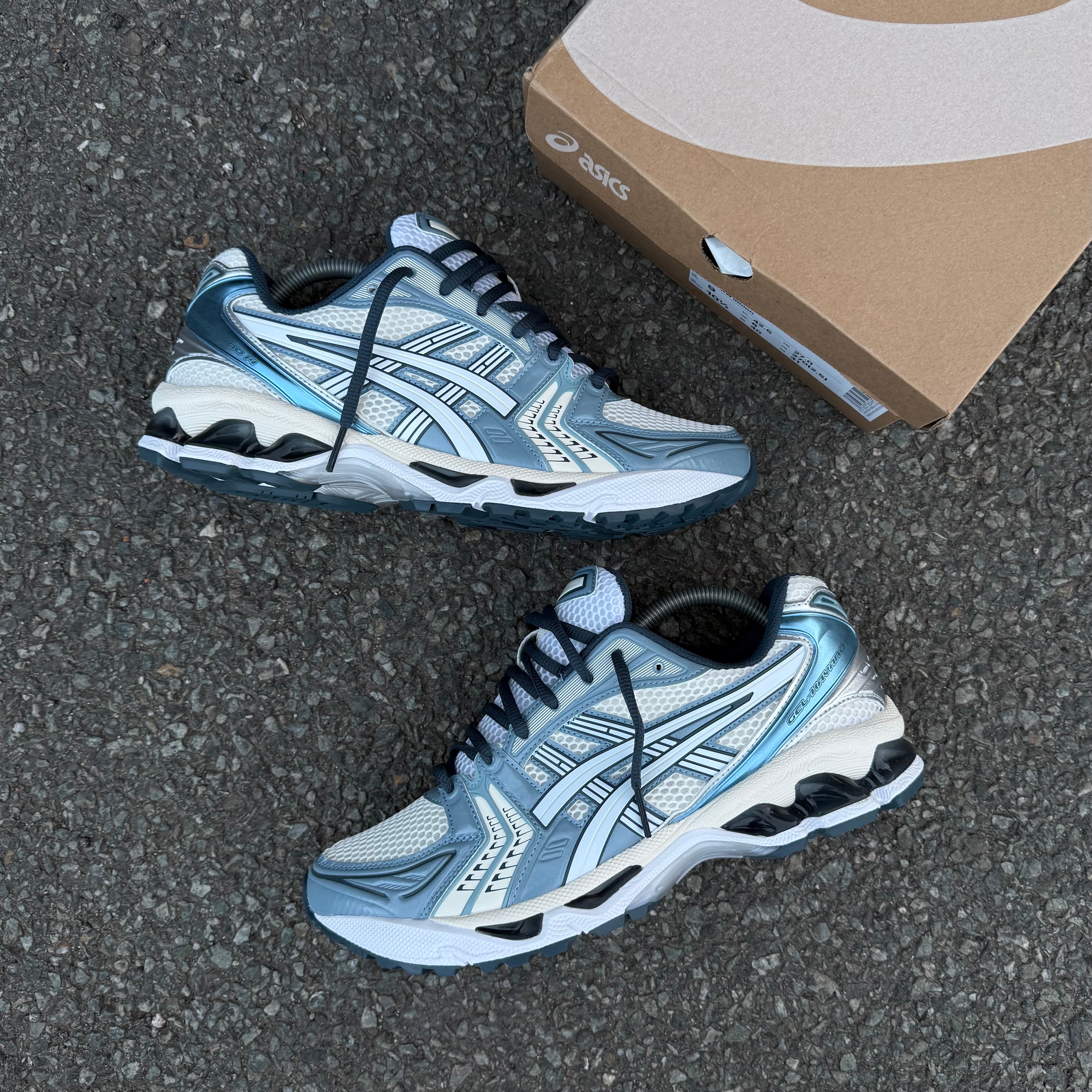 ASICS GEL-KAYANO 14 TRAINER - CREAM / RAW INDIGO