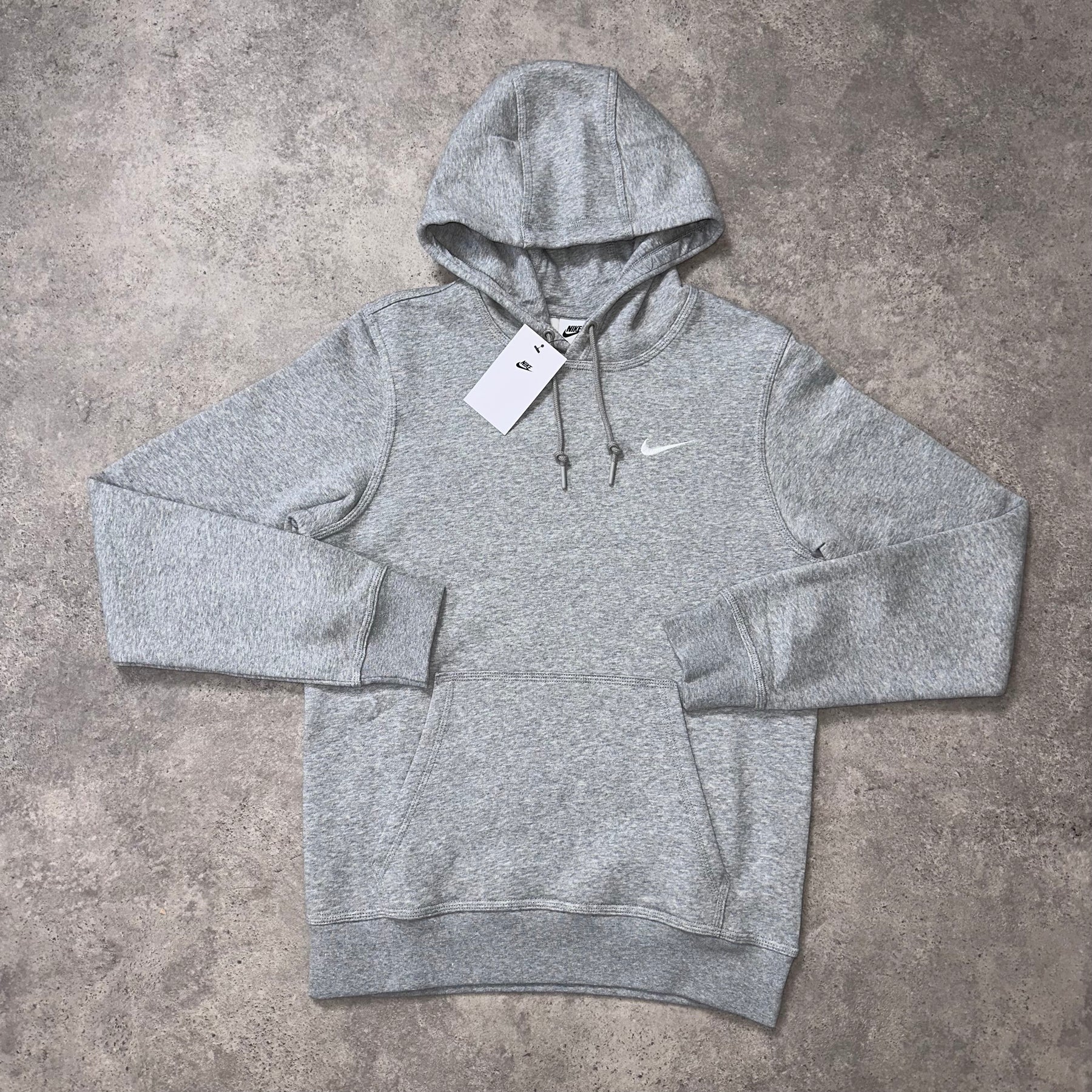 NIKE CLUB HOODY - GREY