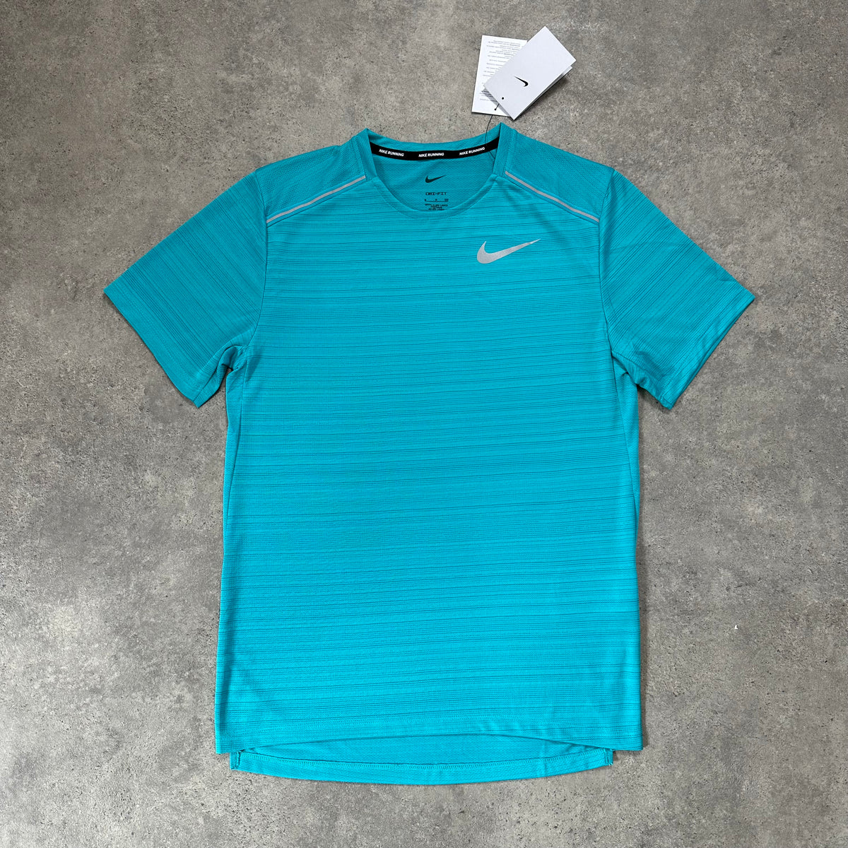 NIKE MILER 1.0 T SHIRT - VIVID CACTUS