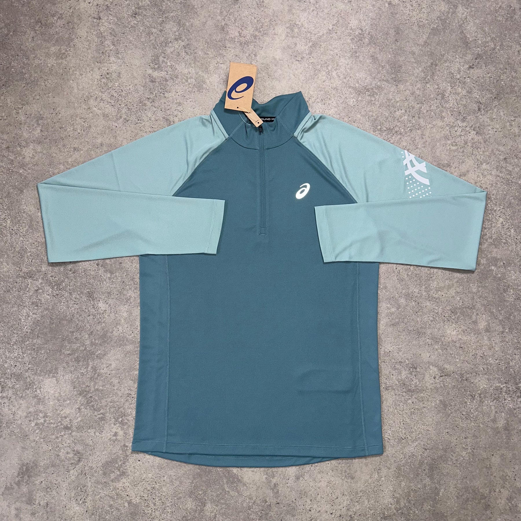 ASICS FLEX HALF ZIP - TEAL FOG