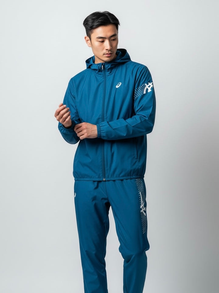 ASICS ICON WINDRUNNER AND ICON PANTS SET - BLUE TEAL