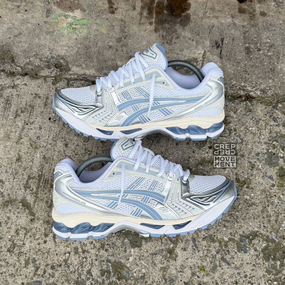 ASICS GEL-KAYANO 14 TRAINER - WHITE / LIGHT NAVY