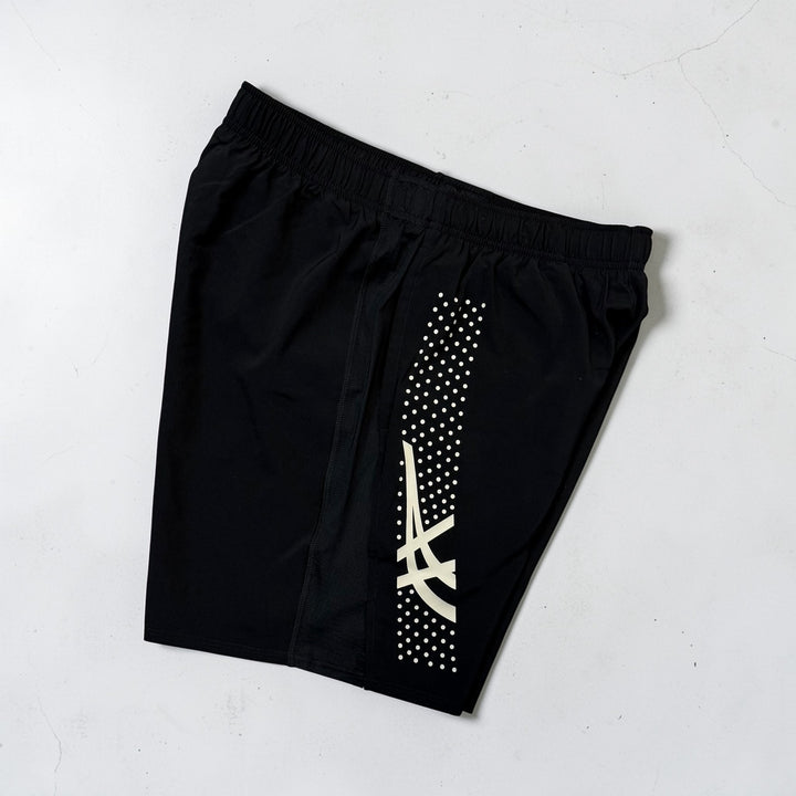 ASICS ICON T-SHIRT AND SHORTS SET - BLACK (Japan sizing)