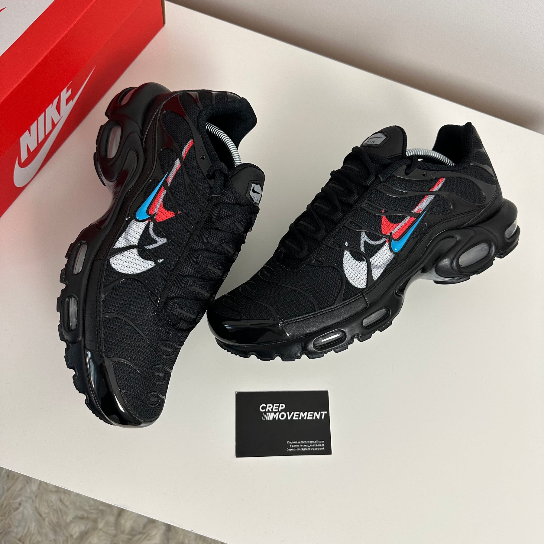 Nike TN Air Max Plus Multi Swoosh Black, Where To Buy