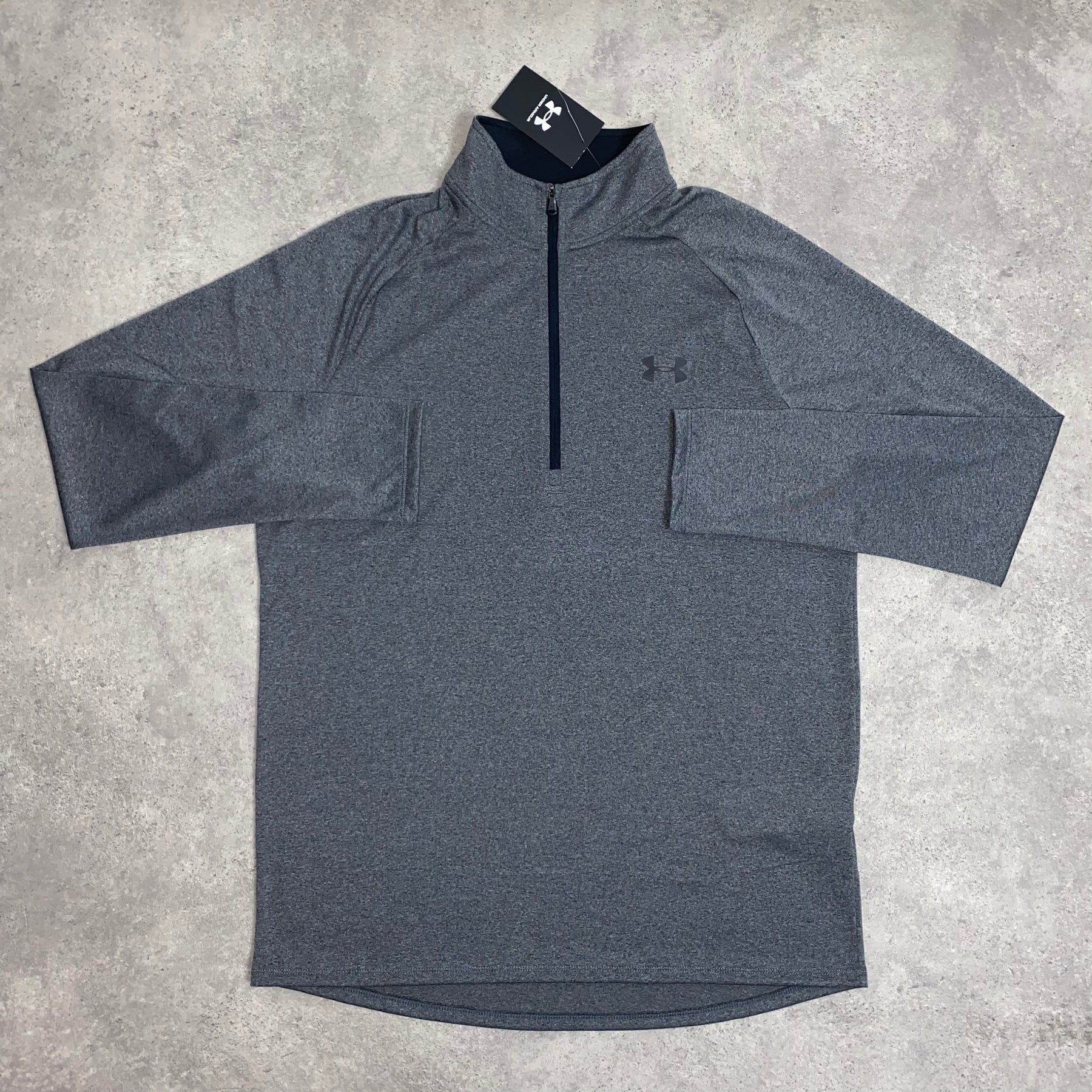 UNDER ARMOUR HALF ZIP - CHARCOAL