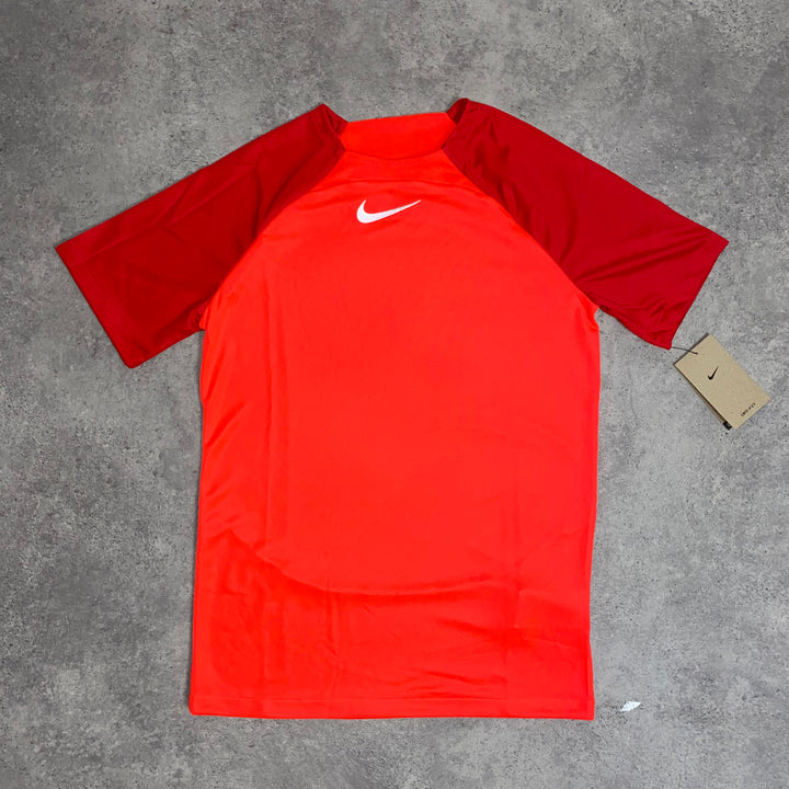 NIKE DRILL 22 T SHIRT SET - HYPER CRIMSON / BLACK