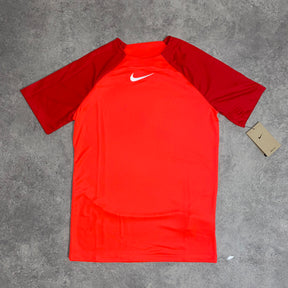 NIKE DRILL 22 T SHIRT SET - HYPER CRIMSON / BLACK