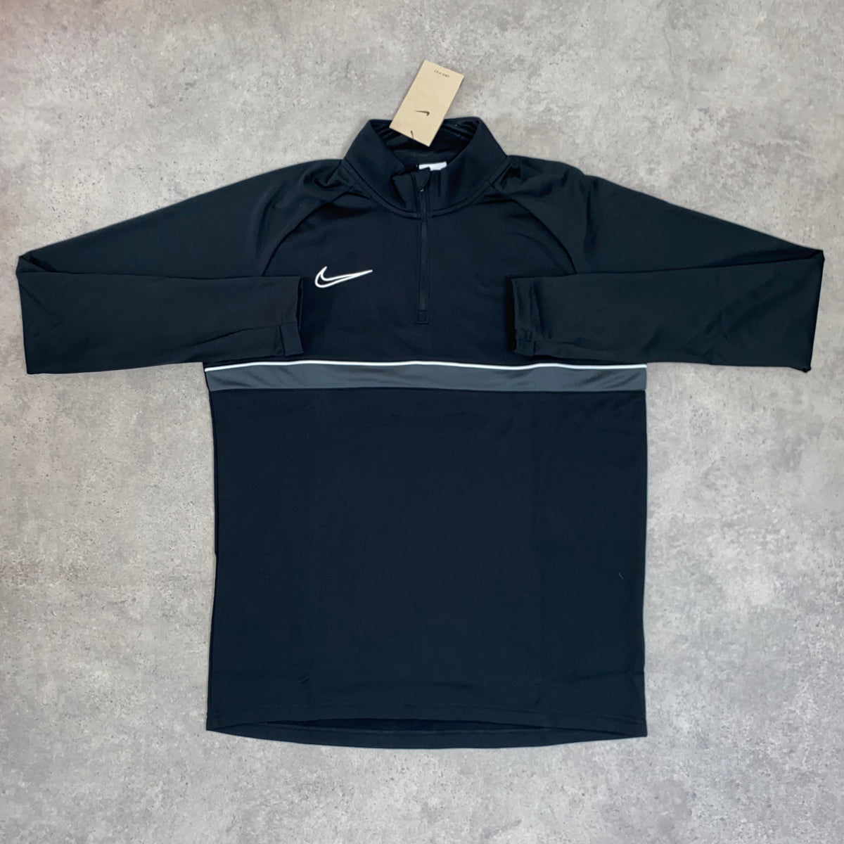 nike therma strike half zip black