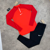 NIKE DRILL 22 HALF ZIP SET - HYPER CRIMSON