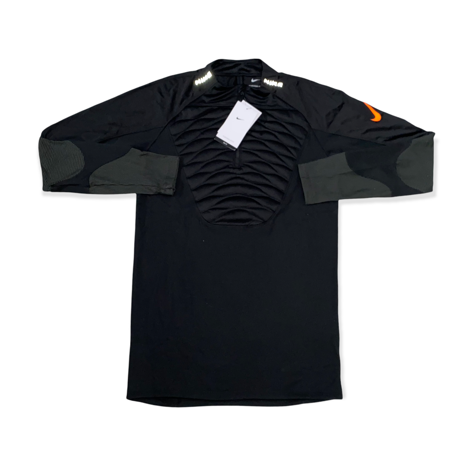 nike therma strike half zip black