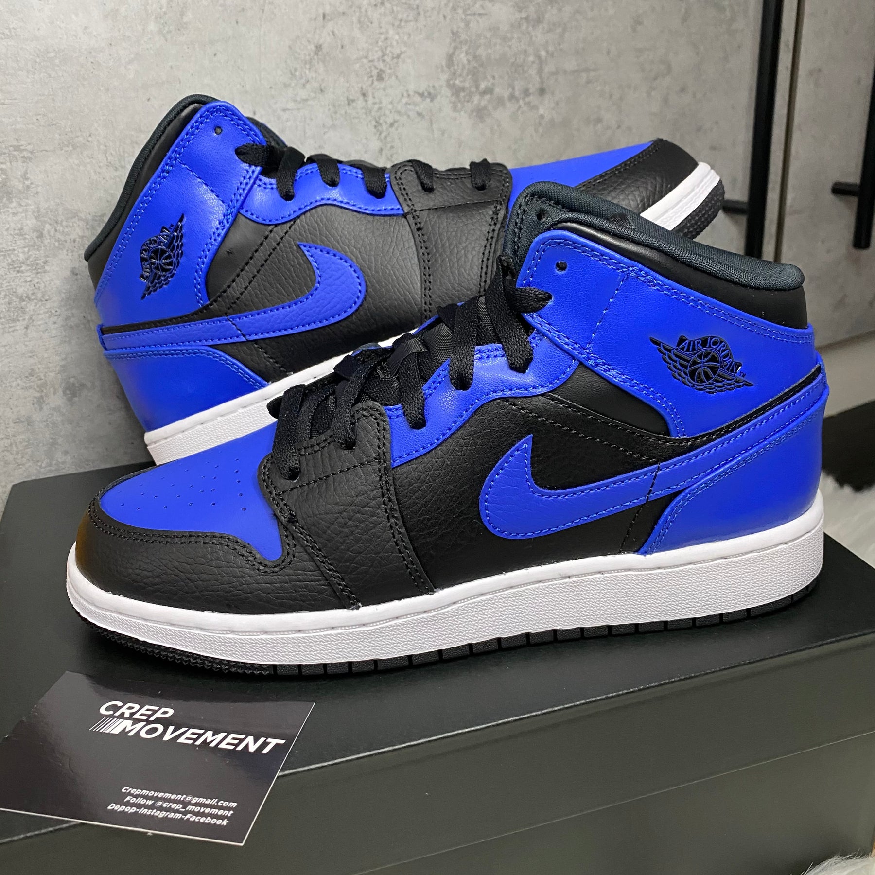 JORDAN ONE MID GS 'HYPER ROYAL'